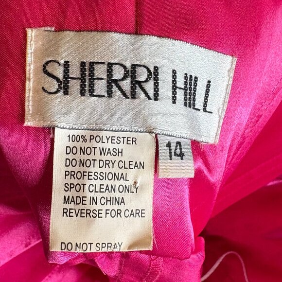 Sherri Hill bright pink embellished strapless formal dress - Picture 5 of 5